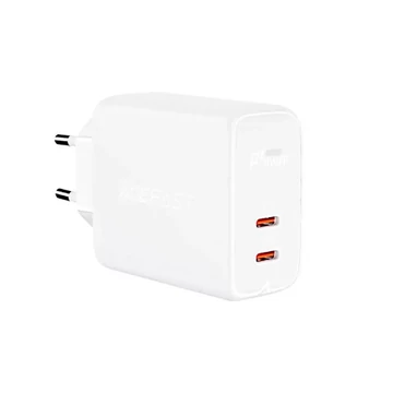 Hálózati Gyorstöltő dupla Type-C portos Acefast A9 (PD) Max. 40W fehér