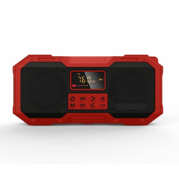 Kayinow Multifunkcionális Vészhelyzeti Jelzős, Rádiós Bluetooth Hangszóró DF-588D, Piros