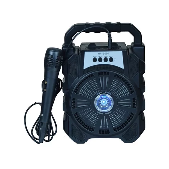 HF-S666 Bluetooth Hangszóró Mikrofonnal, Fekete
