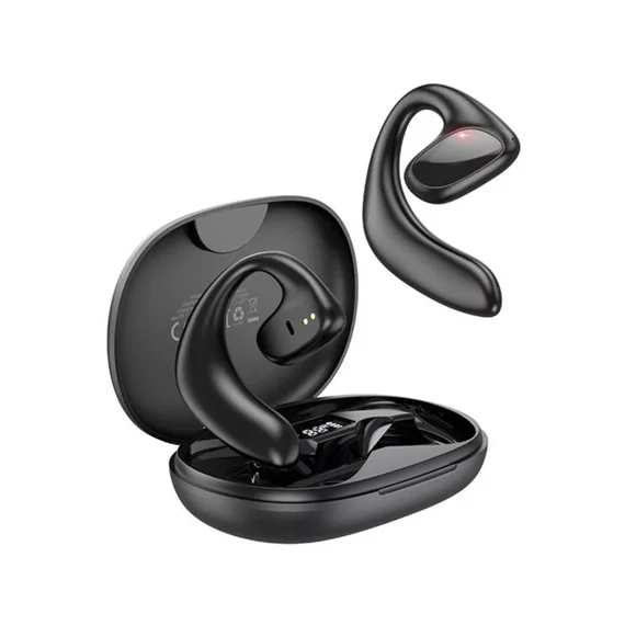 Bluetooth fülhallgató, headset TWS Borofone BW22 Dawn fekete