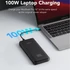 Veger T100 (W2032C) PD 100W Power Bank 20000 mAh Fekete