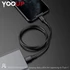 YOOUP L03 Cool PD töltő adatkábel Lightning (fekete)